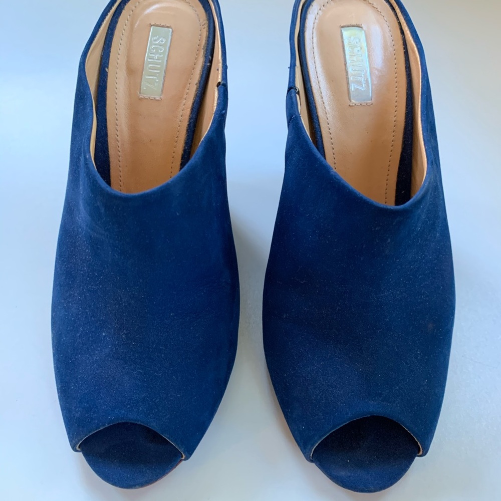 Schutz open-backed booties sz 7